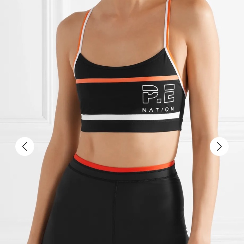 P.E Nation racer back sports bra - size L - GUC